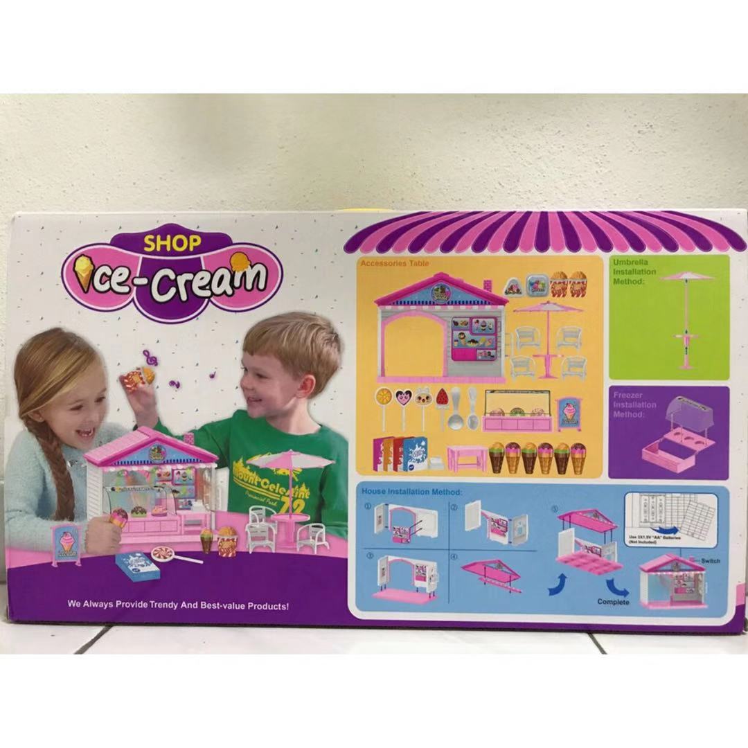 Children Simulation Ice Cream Shop Toys Play Set